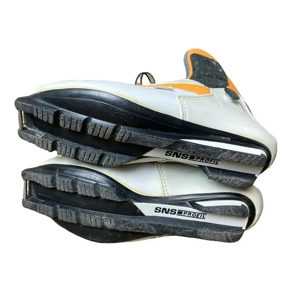 Womens Orange Salomon Vitane 8‎ CL Auto Fit Skate Ski Boots Size 6